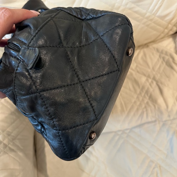 CHANEL CC CHARM LAMBSKIN BOWLER BAG - Picture 8 of 13